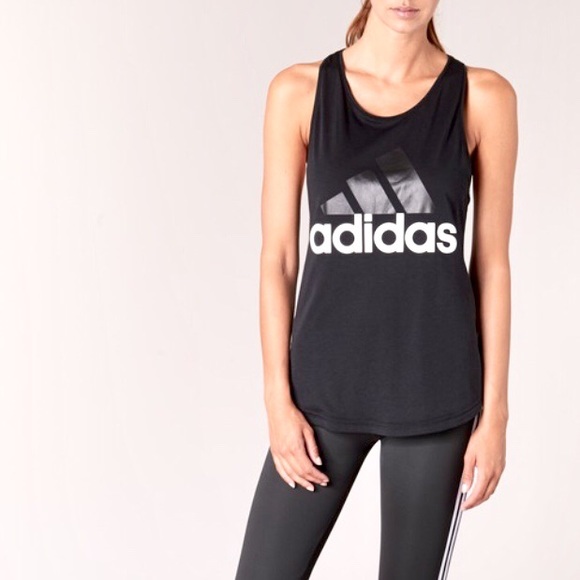 adidas Tops - Adidas Essentials Linear Loose Athletic Tank XS